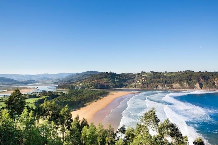 plage de Rodiles , en Asturies