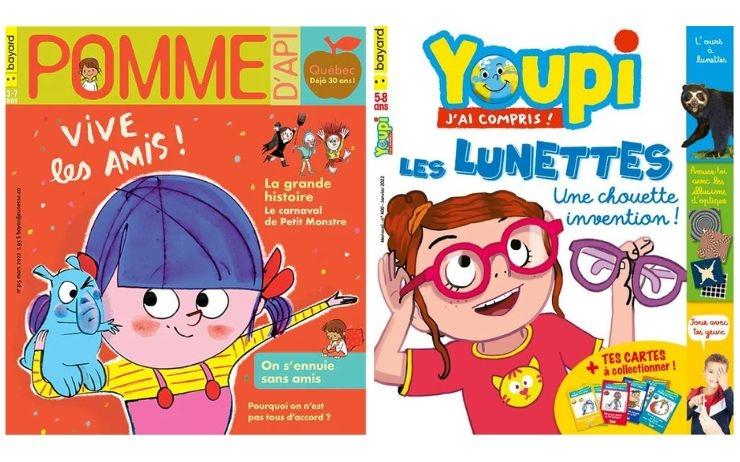 Magazines Pomme d'Api et Youpi