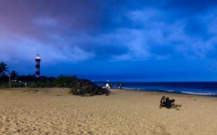 un ciel de mousson en novembre à Pondichéry