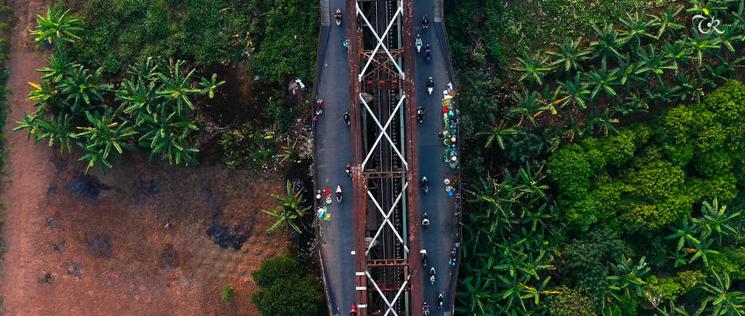 Pont Long Bien à Hanoi au Vietnam