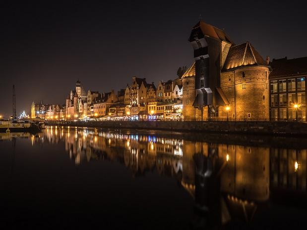 Port Gdansk nuit