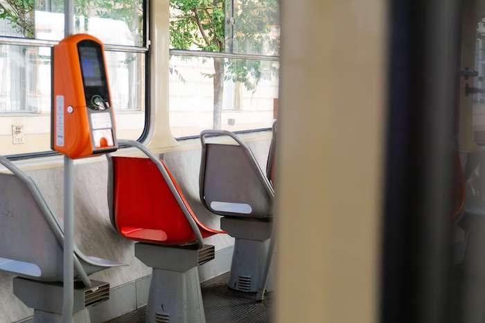 l'intérieur d'un tram à Alicante