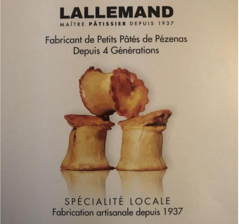 Une publicité pour les pâtés de Pézenas