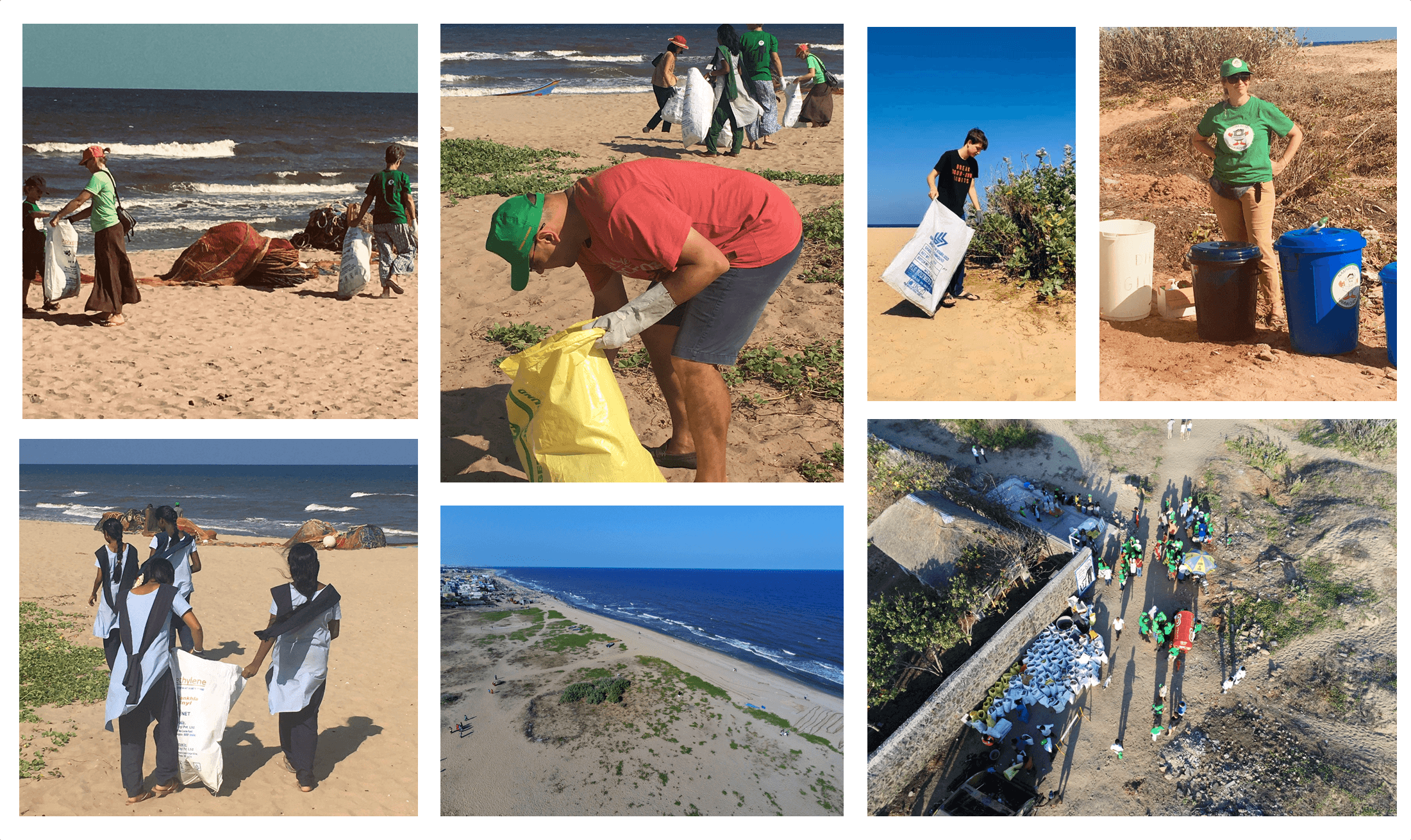 ramassage déchets namma beach besant nagar