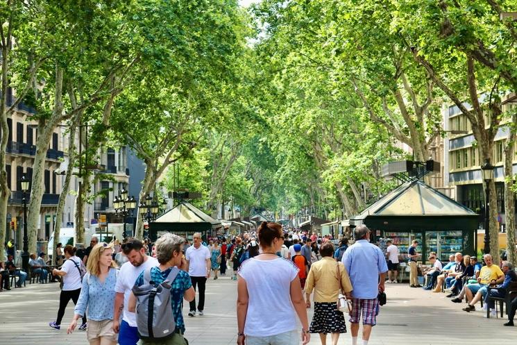 les ramblas a barcelone