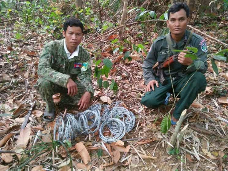 ranger cambodgiens contre les pieges