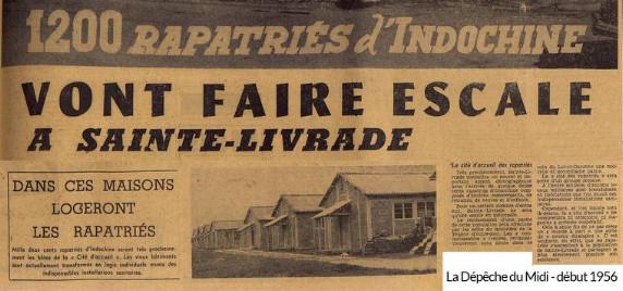 Rapatriés d'Indochine sur Sainte-Livrade sur Lot