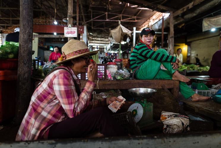 Marché au Cambodge