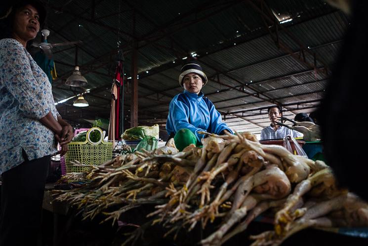 Marché au Cambodge