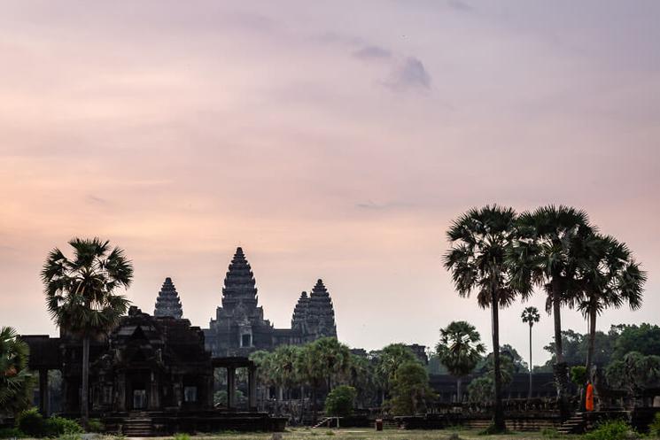 Angkor Wat seul, désert