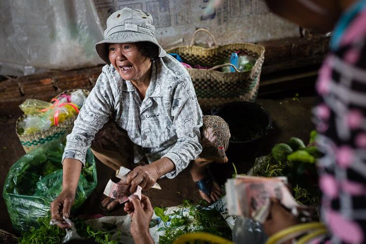 Marché au Cambodge