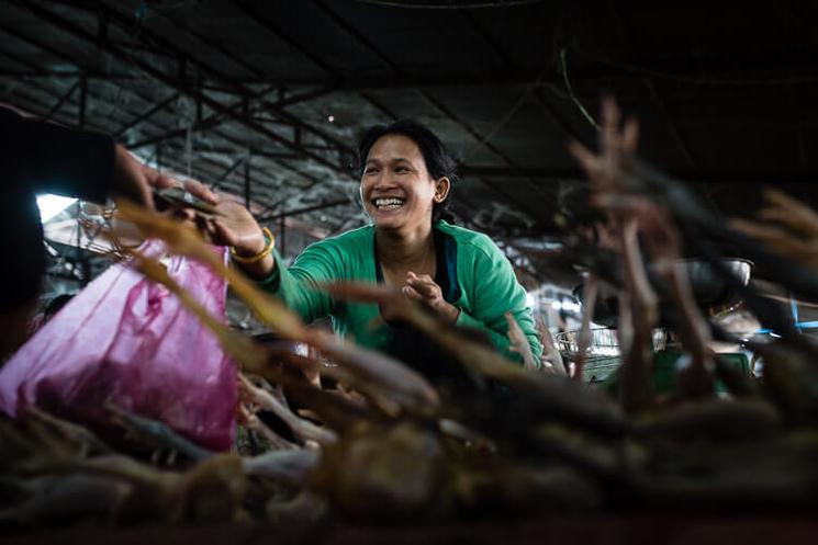 Marché au Cambodge