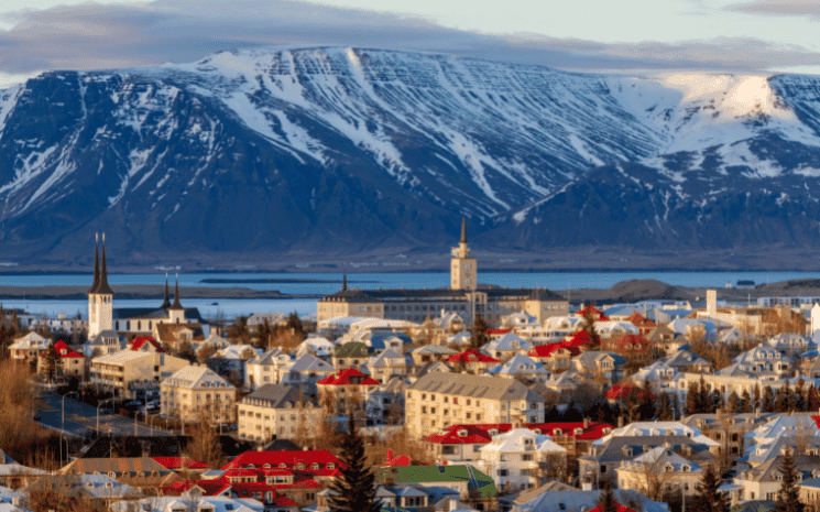 La ville de Reykjavik en Islande, une de villes avec les loyers les plus chers en Europe