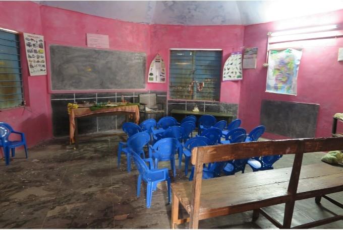 Une salle de classe dans une école rurale du Tamil Nadu