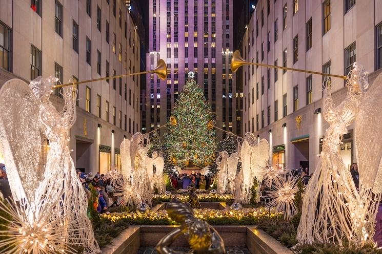 Le sapin de Noël au Rockefeller Center à New York