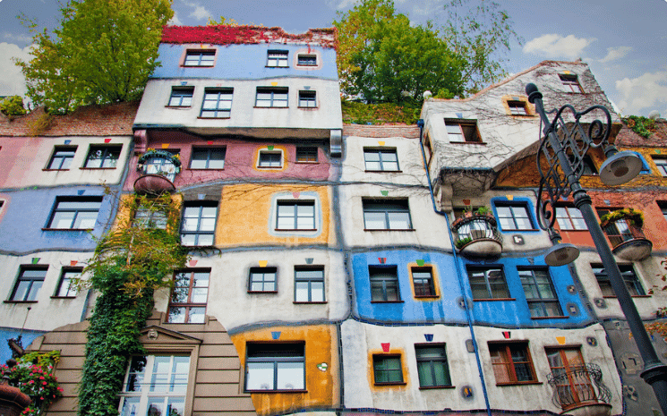 Maisons Hundertwasser à Vienne, Autriche