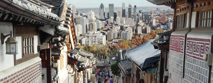 un montage Séoul et Montréal