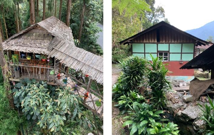 Habitations en bambou des Lepchas au Sikkim