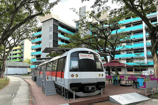 Le wagon-hôtel ouvrira ses portes au deuxième semestre 2025 à One-north, une sous-zone de Queenstown, à Singapour. Crédit : Tiny Pod.