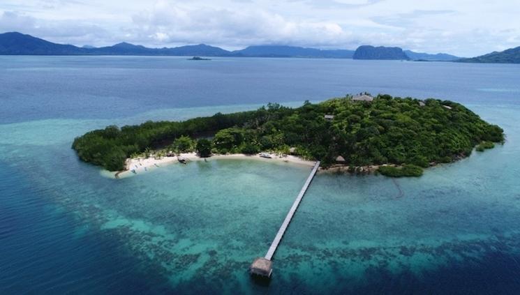 L'île de Pangatalan aux Philippines