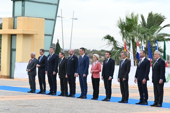 photo de famille du sommet Med-9 à Alicante