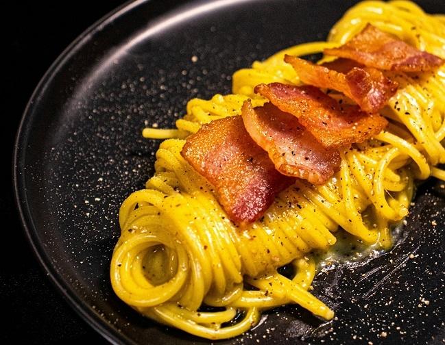 spaghettis avec bacon