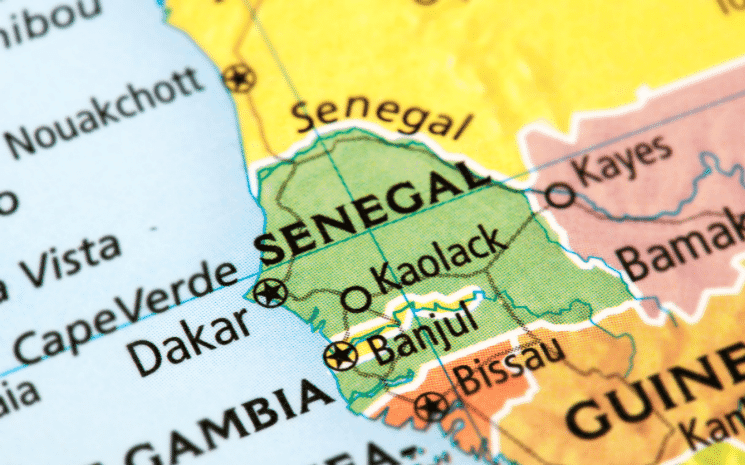 carte du sénégal 