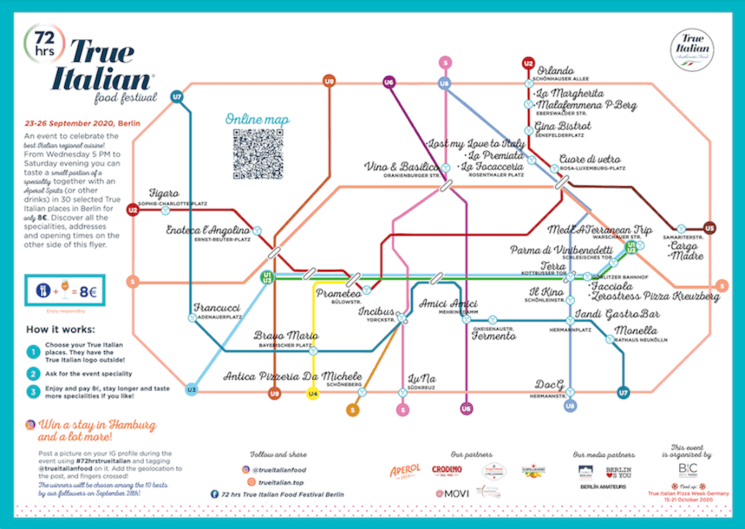 True Italian festival Berlin Map