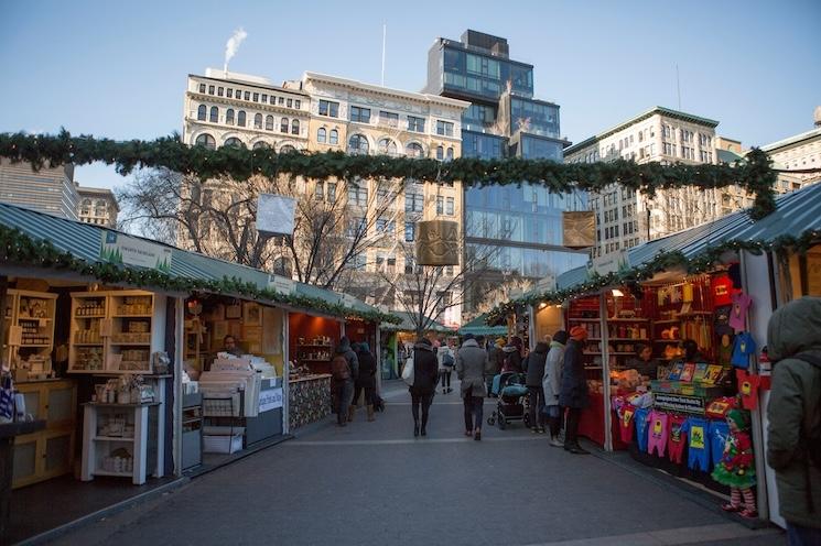 Le marché de Noël à Union Square