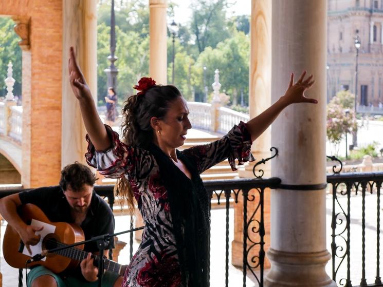 Danse Place d’Espagne, Séville photo V2F.