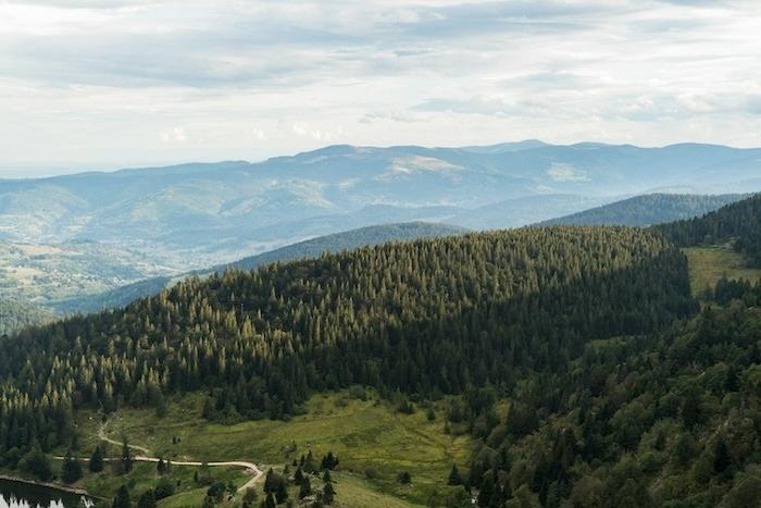 paysage de montagnes dans les vosges