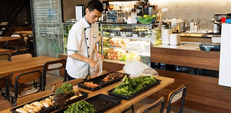 chef preparation de legumes