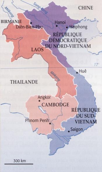 Vietnam provisoirement séparé en deux