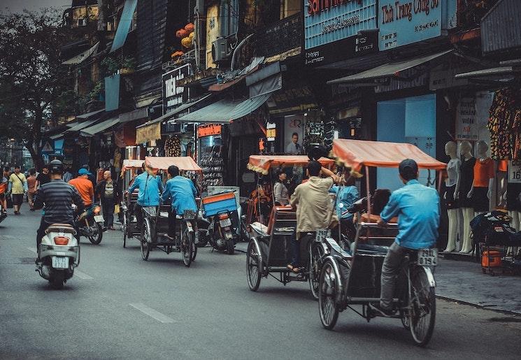 Une rue au Vietnam