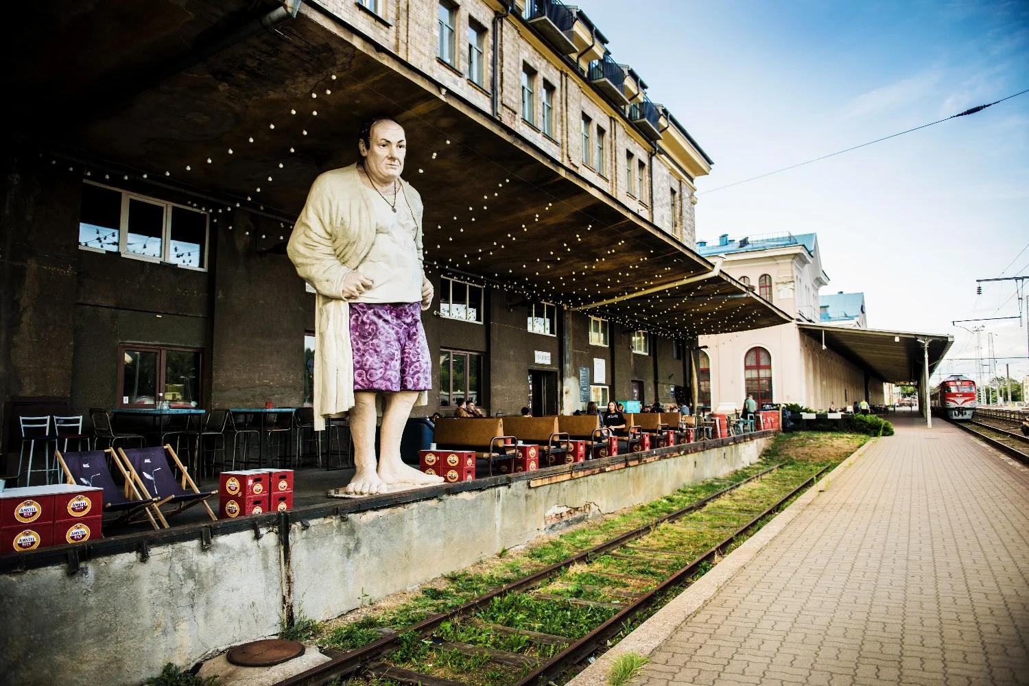 La gare du Station District à Vilnius