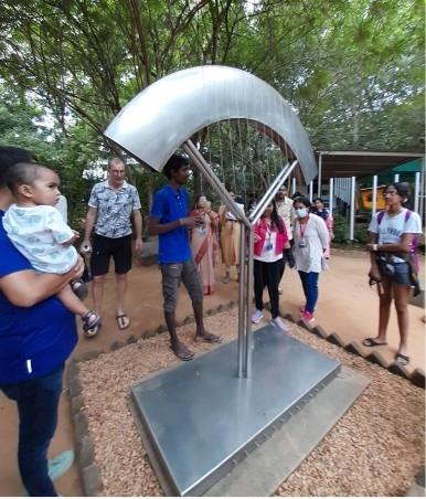 Visite guidée du jardin sonore Svaram