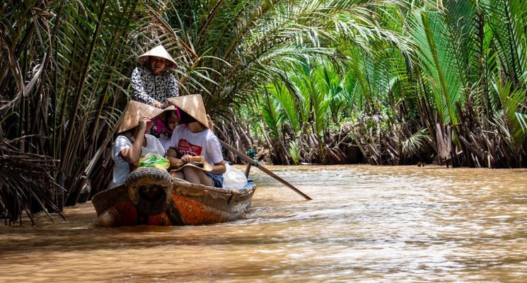 voyager dans le delta du mekong