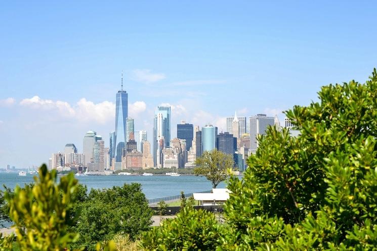 Vue de Manhattan depuis Governors island